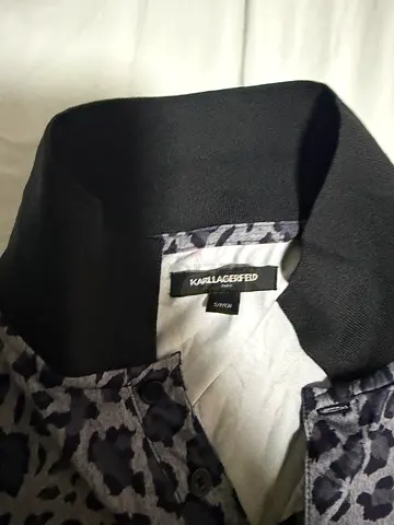 Karl Lagerfeld men’s leopard print blouse - Size M
