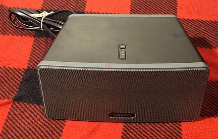 Sonos Play 3 Smart Wireless Network Speaker Black With Power Cable Excellent