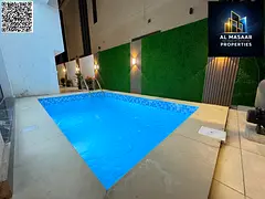 One of the most luxurious villas in Ajman with a pool and rooftop. Price includes registration and o