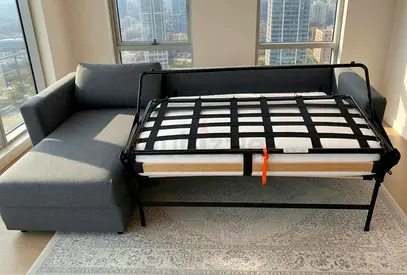 Ikea vimle L shape sofa bed with mattress