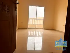 A room and a living room with a spacious area and a balcony.