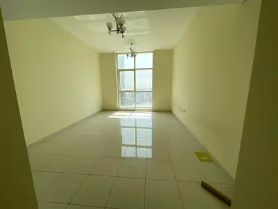 1BR master, living room, open view in Al Khan Corniche, free parking, 1 month free, gym & pool, spacious layout.
