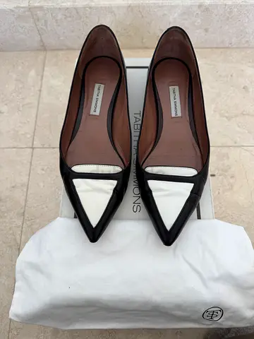 Tabitha Simmons - Alexa Black  White Shoes