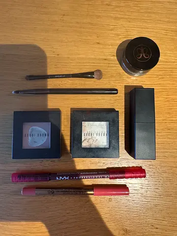 Makeup Collection including Bobbi Brown eyeshadow  Anastasia Beverly Hills brown eyeliner