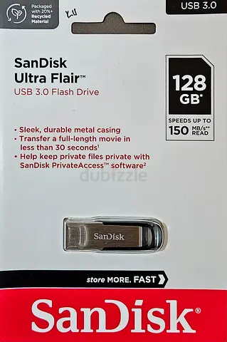 My SanDisk Ultra Flair 128GB USB 3.0 Flash Drive (Sealed)