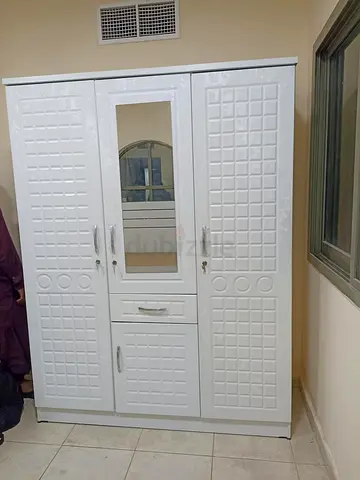 Wood Family wardrobe 3 Door + mirror + drawer