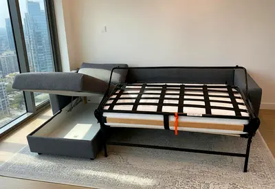 Ikea vimle L shape sofa bed with mattress