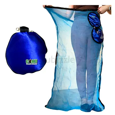 Kulambo Mosquito Net Compact Waist Length Made in Philippines - Blue