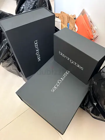 Set of 15 new Bloomingdales black gift/storage boxes for AED50!