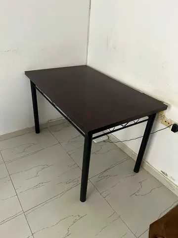 Simple Black brownish color Dinning/study Table