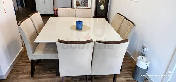 8 seater square dining table