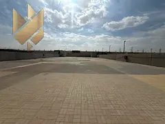 Open yard for sale Al Saja’a Area: 20,000 sq ft Directly on a main road in a highly prime and stra