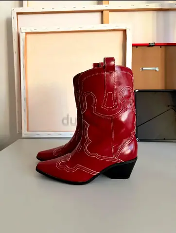 BOOHOO WideFit Cowboy Boots, EU 39