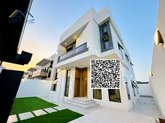 Villa for sale, first occupancy, including registration and ownership fees, in Al Zahia area. A stun