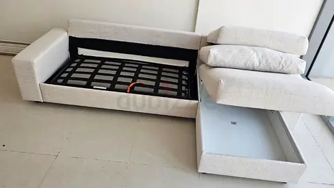 IKEA vimle L Shape Sofa Bed Beige Good condition