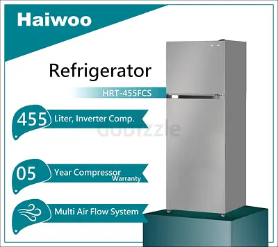 Refrigerator 455 Liter Double Door Top Mount . Brand New 5 Year Compressor Warranty