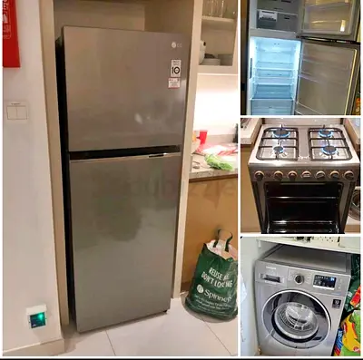 My LG fridge, washing machine and gas stove - household bundle