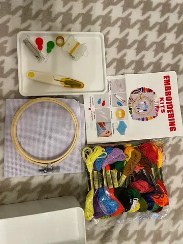 Embroidery starter kit full set with box