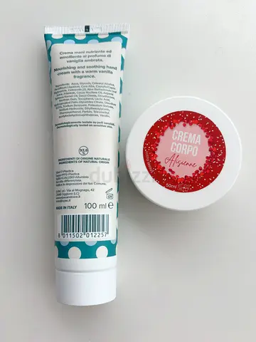 Italian body  hand cream set — 100 ml + free gift
