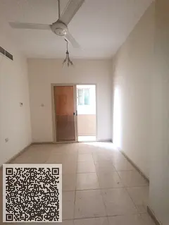 One-bedroom apartment with a living room for monthly rent in Ajman, Al Jurf. Annual rent AED 28,000.