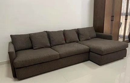 Crate and barrel Lounge Deep Lshape sofa