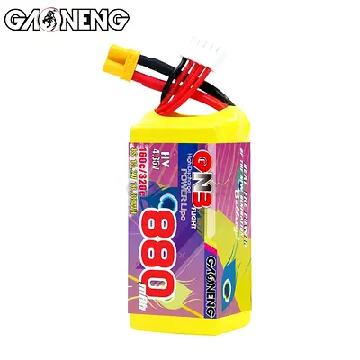 GAONENG GNB LiHV 4S 15.2V 880mAh 160C XT30 LiPo Battery