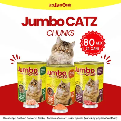 Jumbo CATZ Chunks - 24 Cans