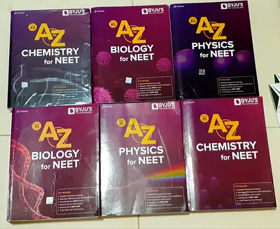 Set of 6 A-Z NEET Prep Books (Biology, Physics, Chemistry) — Class 11  12