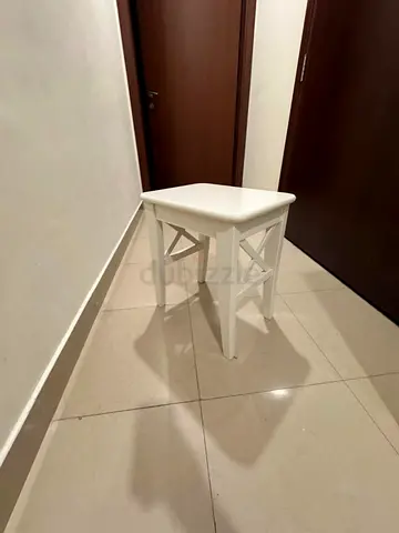 White Wooden Stool