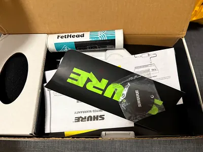 Shure SM7B Microphone with triton amplifier