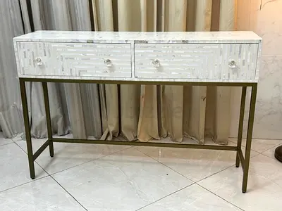 West Elm Mother-of-Pearl Inlay Console Table