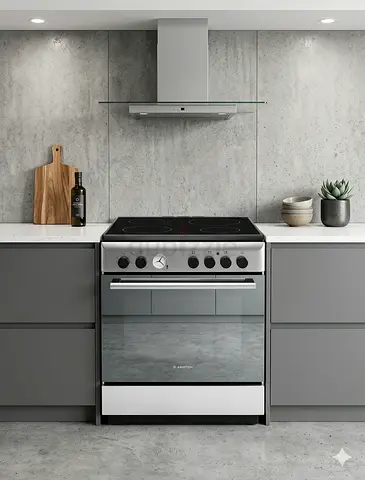 ARISTON LATEST MODEL electric ceramic 4 HOBS oven fan stove 60x60 cooking range by uvc