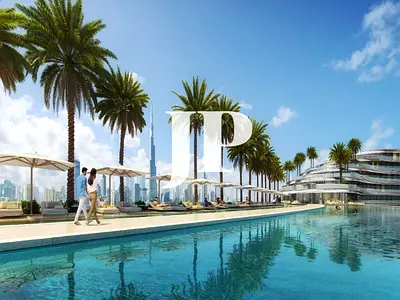 اطلالة رائعة لشقة بغرفتي نوم | إطلالات على برج خليفة وأفق سكاي لاين| حمامات سباحة على طراز المنتجع