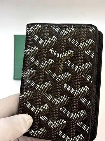 Goyard black wallet bifold