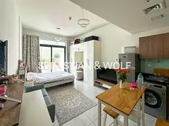 Spacious Furnished Studio | Large Terrace | 1 Parking | Crystal Residence