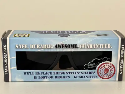 Babiators Kids Sunglasses 3-7+yrs Black BRAND NEW