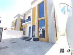 A villa finished in a modern European style with a spacious yard.