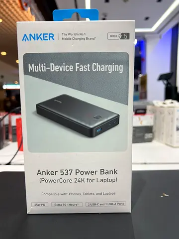 ANKER 537 POWER BANK 24K Laptops and mobile compatible