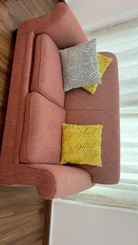 Comfortable 5-Seater Sofa with Decorative Cushions
