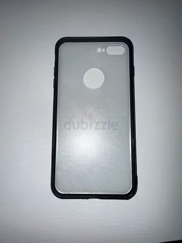 iPhone 8 Plus Clear TPU phone case with black bumper