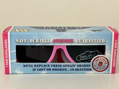 Babiators Kids Sunglasses 0-3yrs Light Pink BRAND NEW