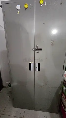 2-Door Metal Storage Cabinet (Steel Cupboard) - Used