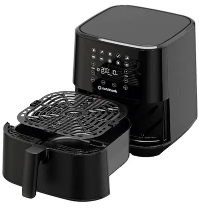 Nutricook Digital Air Fryer - Black, Touchscreen 5.5L