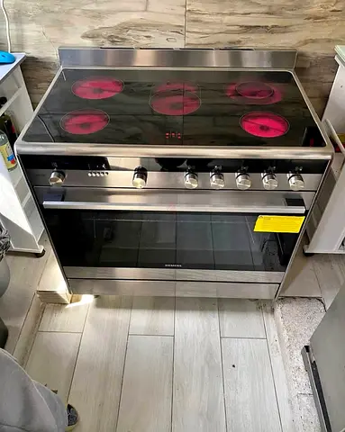 Siemens brand iq700 electric ceramic cooker 90x60 cm stanles steel latest model