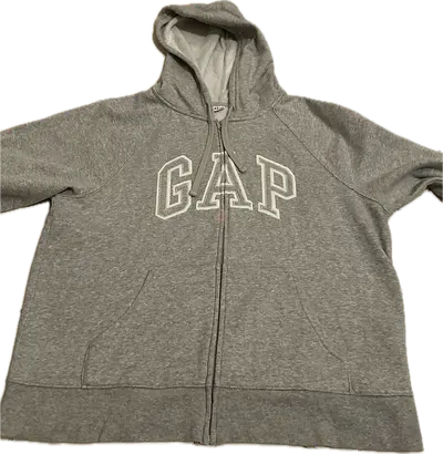 Gray Gap Zip-Up Hoodie