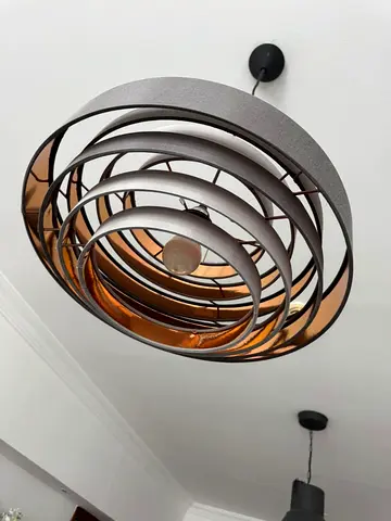 Modern concentric pendant ceiling light - good condition
