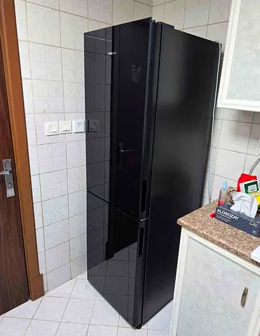 Hitachi fridge bottom freezer glass body