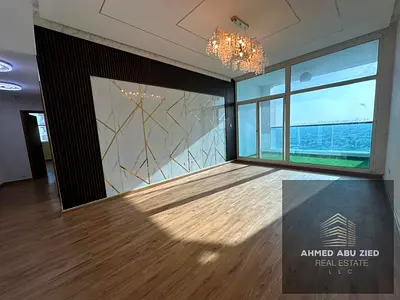 Elegant 3-bedroom apartment with living room | 5 bathrooms | master maid’s room | laundry room | balcony | built-in wardrobes | swimming pool | gym |