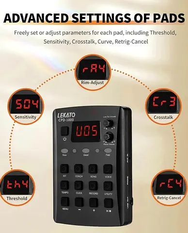 LEKATO CPD-1000 Electronic Drum Trigger Module