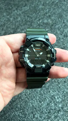 My Casio Mens Analog-Digital Watch - Green Resin Strap